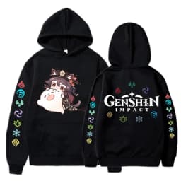 Genshin Impact Korean Style Y2k Hoodies Hu Tao Zhongli Vintage Streetwear Wanderer Faruzan Nahida Xiao Cartoon Gothic Sweatshirt
