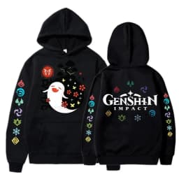 Genshin Impact Korean Style Y2k Hoodies Hu Tao Zhongli Vintage Streetwear Wanderer Faruzan Nahida Xiao Cartoon Gothic Sweatshirt