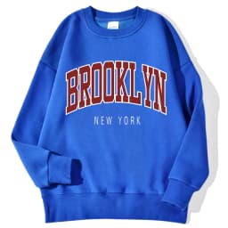 Brooklyn New Work Printed Hoodies Women Cotton Colorful Clothes Basic Trend Hooded Tops Be Durable Harajuku Hoodie Womens