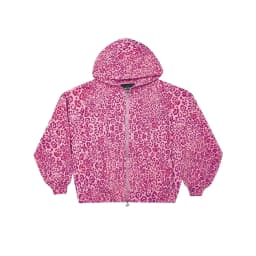 Women Chic Leopard Printed Y2k Hoodies Oversize Hooded Jackets Boyfriend Full Zipper Long Sleeve Casual Hip Hop Sweatshirts