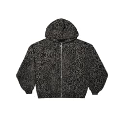Women Chic Leopard Printed Y2k Hoodies Oversize Hooded Jackets Boyfriend Full Zipper Long Sleeve Casual Hip Hop Sweatshirts
