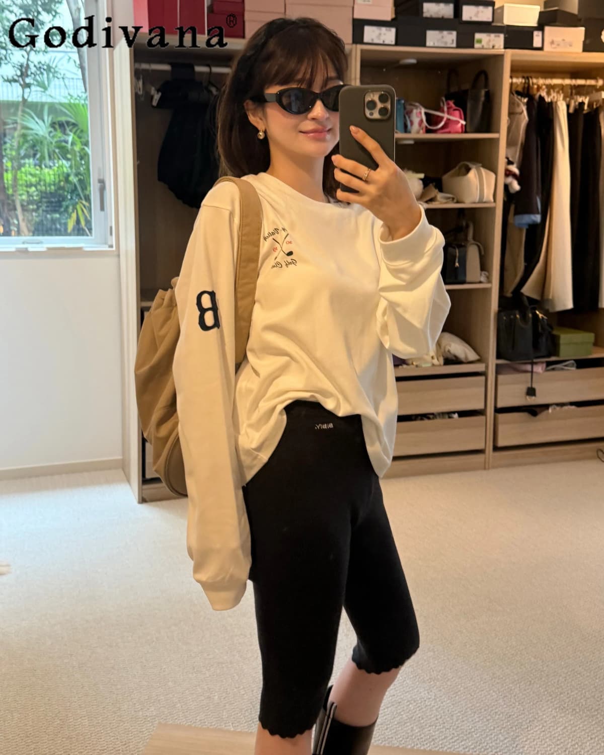 Autumn New 2026 Japanese Style Hoodies for Women Letter Embroidery Loose Casual Commuter Long Sleeve Top Female Cute T-Shirt