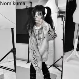 Streetwear Goth Sweatshirts Women's Clothing 2025 Print Harajuku Punk Hoodies Rivet Hooded Casual Fashion Oversized Hoodie Tops