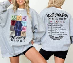 Percy Jackson The Eras Tour Hooded Greek God Mythology Symbol Camp Half Blood Chronicles Rick Riordan Bookish Sweatshirt Gift