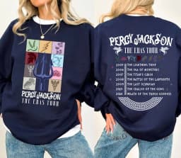 Percy Jackson The Eras Tour Hooded Greek God Mythology Symbol Camp Half Blood Chronicles Rick Riordan Bookish Sweatshirt Gift