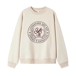 Semir Sweater Women Oversize Heating and Antibacterial 2024 New Winter Embroidered Fleece Top