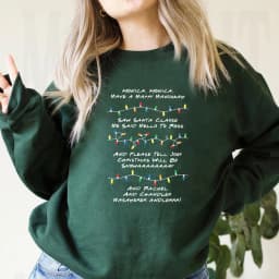 Friends Inspired Holiday Crewneck Sweatshirt Phoebe's Song Shirt Merry Christmas Sweater Unisex Long Sleeves Sweatshirts