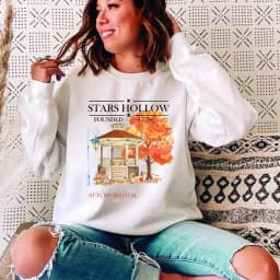 Stars Hollow Fall Crewneck Sweatshirt TV Show Inspired Hoodies Harajuku Graphic Hoodie Streetwear Women Top Unisex Sweatshirts