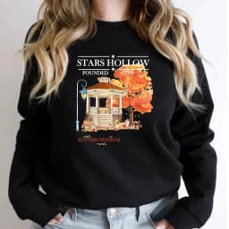 Stars Hollow Fall Crewneck Sweatshirt TV Show Inspired Hoodies Harajuku Graphic Hoodie Streetwear Women Top Unisex Sweatshirts