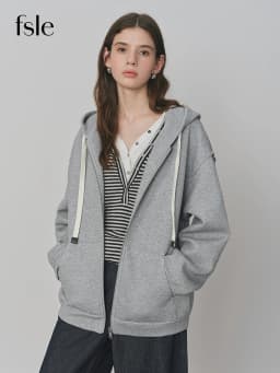 FSLE Autumn 2025 Women's Drop Shoulder Sweatshirt - Textured Open Front Relaxed Fit Casual Layer Loose Knit Top