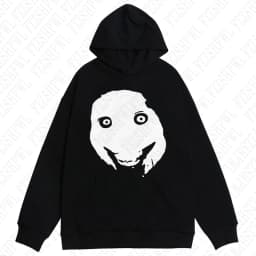 Fashion Kawaii Aesthetics Graphic Print Y2K Hooded Sweatshirt Hip Hop Punk Loose Long sleeve Top Rock Goth Vintage Chic Pullover