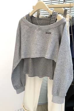 Fake Two Pieces Y2k Aesthetic Vintage Hoodies Slash Neck Casual Grunge Slim Fit Jackets Autumn Women Zipper Patchwork Sweatshirt