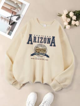 Casual Women Sweatshirts Chicago USA Letter Prints Pullover Fashion Crewneck Oversize Hoodie Fleece Warm Female Autumn Clothes