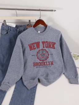 Casual Women Sweatshirts Chicago USA Letter Prints Pullover Fashion Crewneck Oversize Hoodie Fleece Warm Female Autumn Clothes