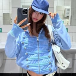 Harajuku Double-breasted Punk Casual Hoodie Y2k Aesthetic Autumn Slim Fit Zipper Hoody Women Streetwear Solid  Grunge Sweatshirt