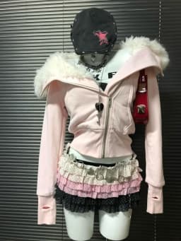 Winter Y2K Punk Vintage Gray Fleece Hoodie Women Plush Lined Zip Sweatshirt Retro Grunge Streetwear Hot Girl Oversized Jacket
