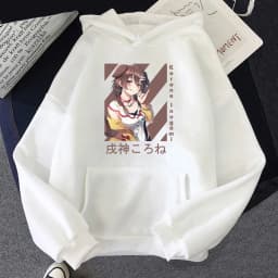 English VTuber Inugami Korone Hoodie Women Anime Kawaii Hoodies Unisex Autumn Winter Harajuku Hooded Sweatshirts Bluzy