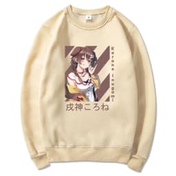 English VTuber Inugami Korone Hoodie Women Anime Kawaii Hoodies Unisex Autumn Winter Harajuku Hooded Sweatshirts Bluzy