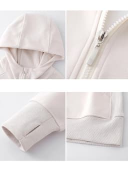 Gray Lulu Hoodie Zipper Jacket Women's Slim Fit American Style Spring Autumn New Popular Open Cardigan Top Quality Ladies' Sw...