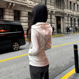 Gray Lulu Hoodie Zipper Jacket Women's Slim Fit American Style Spring Autumn New Popular Open Cardigan Top Quality Ladies' Sw...