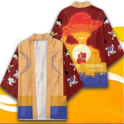 Anime One Piece Kimono Cosplay Costume Luffy Nami Zoro Tony Tony Chopper Coat Uniform Cloak Tops Kimono Boys Girls Haori Shirt