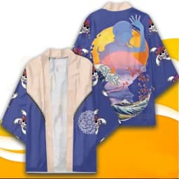 Anime One Piece Kimono Cosplay Costume Luffy Nami Zoro Tony Tony Chopper Coat Uniform Cloak Tops Kimono Boys Girls Haori Shirt
