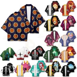 Anime One Piece Kimono Cosplay Costume Luffy Nami Zoro Tony Tony Chopper Coat Uniform Cloak Tops Kimono Boys Girls Haori Shirt