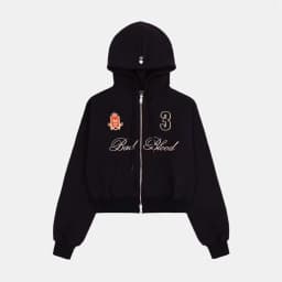 American Style Short Hoodie Women's Casual Sports Jacket Trendy Brand Top New Model Loose Fit Long Sleeve Zipper Closure
