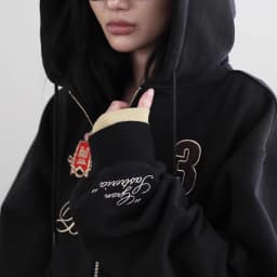 American Style Short Hoodie Women's Casual Sports Jacket Trendy Brand Top New Model Loose Fit Long Sleeve Zipper Closure