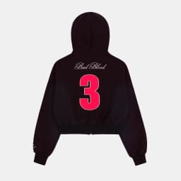 American Style Short Hoodie Women's Casual Sports Jacket Trendy Brand Top New Model Loose Fit Long Sleeve Zipper Closure