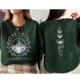 Velaris ACOTAR Sweatshirt Velaris City of Starlight Front and Back Print SJM Hoodie Night Court Sarah J Mass Crewneck Sweatshirt