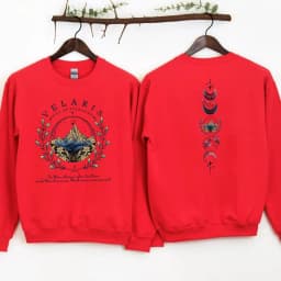 Velaris ACOTAR Sweatshirt Velaris City of Starlight Front and Back Print SJM Hoodie Night Court Sarah J Mass Crewneck Sweatshirt