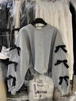 Loose Fit round Neck Long Sleeve Hoodie Women's Fashion Design  Knot Autumn New Arrival Dongda Gate 2026