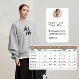 AMII Hoodies Woman 2026 Winter New Casual Round Neck Versatile Sweatshirts Woman Cotton Long Sleeve Letter Printing Top 12544181