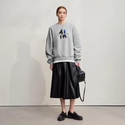 AMII Hoodies Woman 2026 Winter New Casual Round Neck Versatile Sweatshirts Woman Cotton Long Sleeve Letter Printing Top 12544181