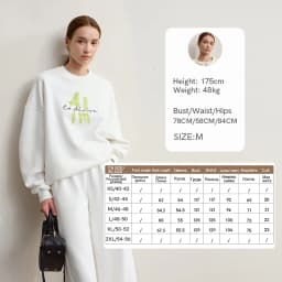 AMII Hoodies Woman 2026 Winter New Casual Round Neck Versatile Sweatshirts Woman Cotton Long Sleeve Letter Printing Top 12544181