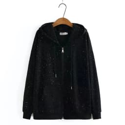Sparkling New Men's And Women's Casual Starry Sky Jacket, Spring Autumn High Street Hot Item, Versatile Loose Hooded Sweatshirt