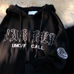 Y2K Gothic Skeleton Print Bones Zip Hoodie Women Harajuku Hip Hop Oversized Jacket Fall Winter Vintage Loose Hooded Sweatshirts