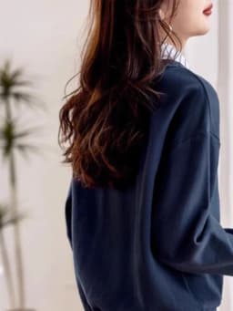 Fashionable Long Sleeve Sweatshirt Women's Autumn New Style Casual Slimming Fake Two-Piece Sweatshirt Age-Defying Elegant