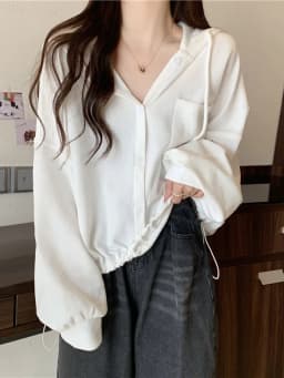 Spring Autumn Women's Hoodie Short Loose Thin Cardigan Style Casual Fashion Outerwear Korean Version Long Sleeve Sweatshirt