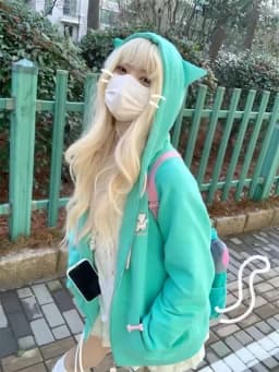 Kawaii Girls Black Cat's Ears Hooded Jackets Street Girl Japanese Subculture Streetwear Korean Cute Zip Up Hoodie Sweatshirts