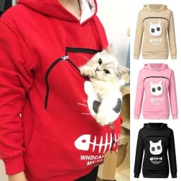 Lovers Sweatshirt Kangaroo Dog Pet Paw Hoodie Pullovers Fashionable Ladies' Clothing Comfortable Soft Material