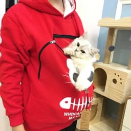 Lovers Sweatshirt Kangaroo Dog Pet Paw Hoodie Pullovers Fashionable Ladies' Clothing Comfortable Soft Material