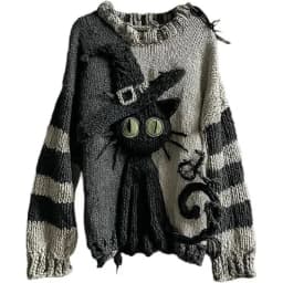 2025 New round Neck Sweatshirt Thick Needle Fabric Digital Printing Unisex Stripe Top Women's Sweatshirt Loose Fit Polyester ...
