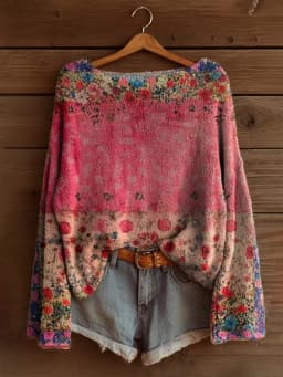 2025 New round Neck Sweatshirt Thick Needle Fabric Digital Printing Unisex Stripe Top Women's Sweatshirt Loose Fit Polyester ...