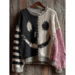 2025 New round Neck Sweatshirt Thick Needle Fabric Digital Printing Unisex Stripe Top Women's Sweatshirt Loose Fit Polyester ...