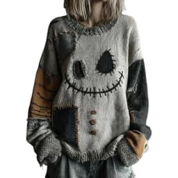 2025 New round Neck Sweatshirt Thick Needle Fabric Digital Printing Unisex Stripe Top Women's Sweatshirt Loose Fit Polyester ...
