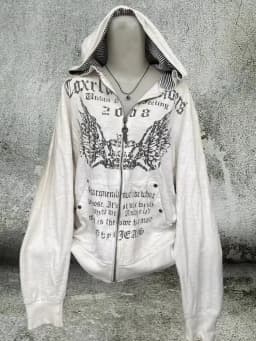 2024 Grunge Print Slim Waist Y2k Hoodies Hooded Autumn Zip Up Sweatshirts Vintage Women Clothing Casual Fashion Long Sleeve Tops