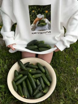 Funny Cucumber Printing Oversized Sweatshirt Women Thin Autumn 2025 Hoodies Women Long Sleeve Loose Russian Style Fashion Tops
