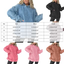 Women Washed Denim Hoodie Long Sleeve Side Pocket Oversized Loose Pullover Stitch Detail Washed Vintage Casual Fall Sweatshirts